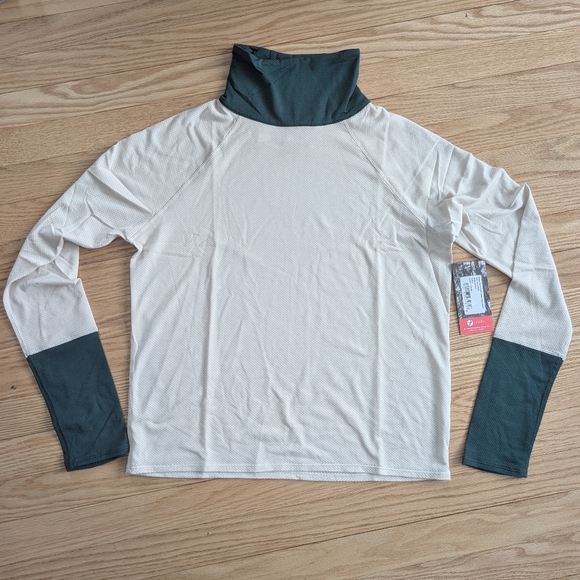 NEW Oiselle Flyout Mock Neck Shirt Women's 6 Long Sleeve Running Top Ivory White - Picture 3 of 10